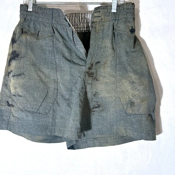 Gitano Upcycled Shorts Vintage Y2K Gray Black Size 13/14 12 - Picture 1 of 7
